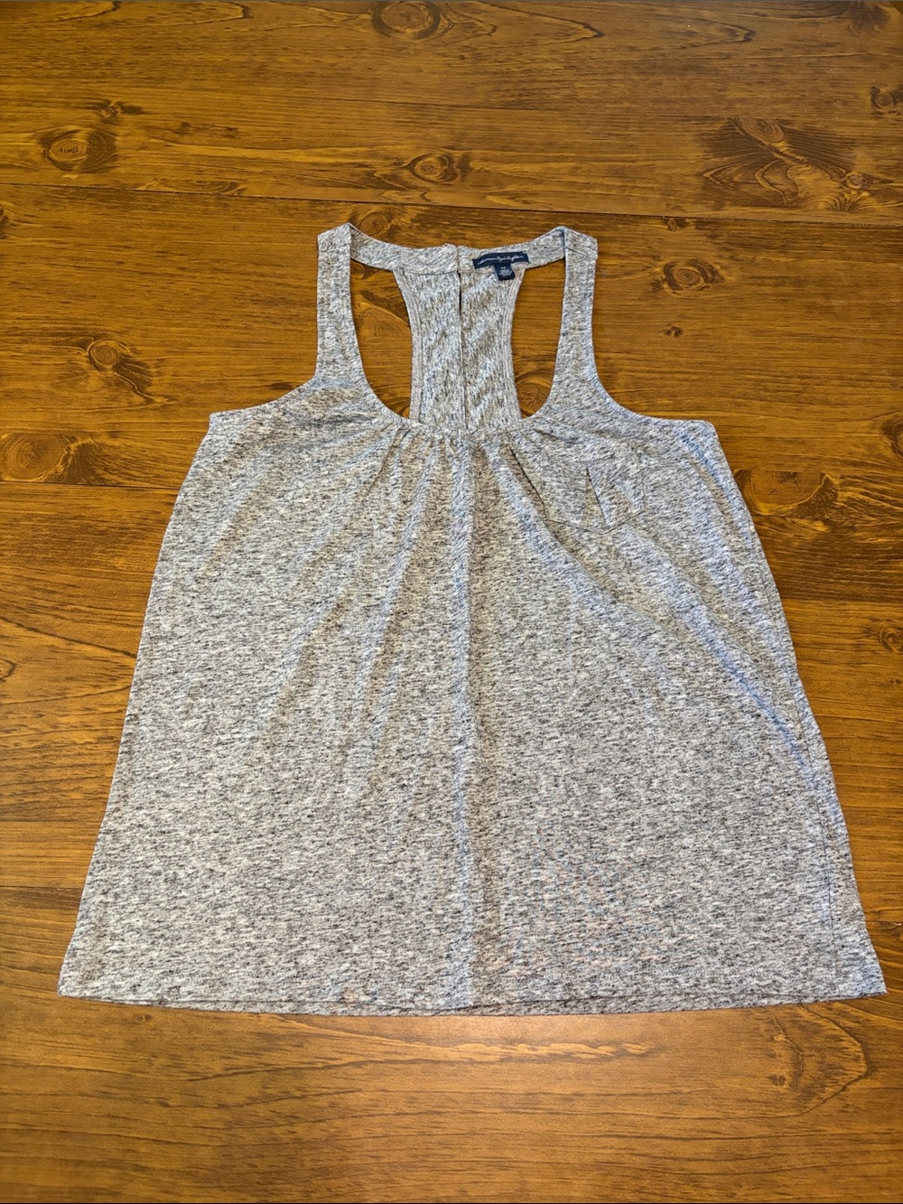 American Eagle Outfitters Heather Gray Racerback Tank Top